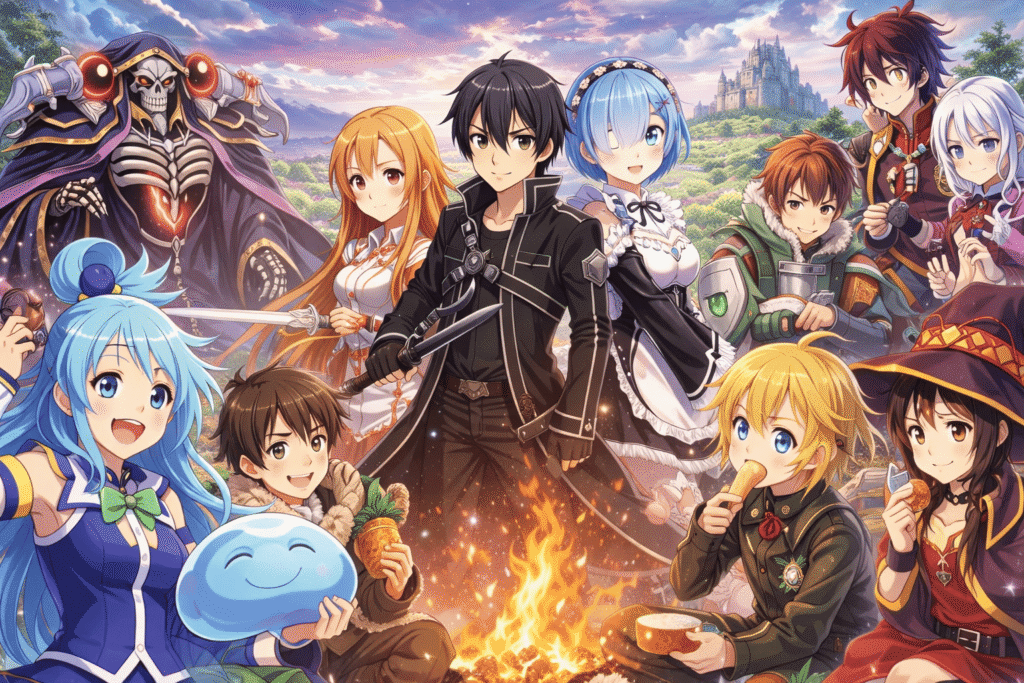 Popular anime with isekai genre.